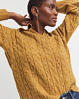 Cable Collar Jumper