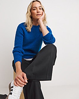 Open Stitch Crew Neck Jumper