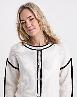 Tipping Detail Cardigan