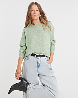 Green Rib Detailing Jumper