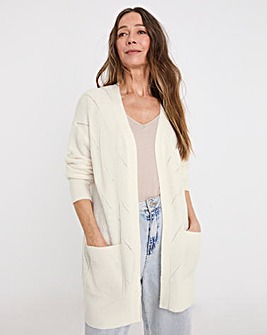 Ivory Pointelle Cardigan