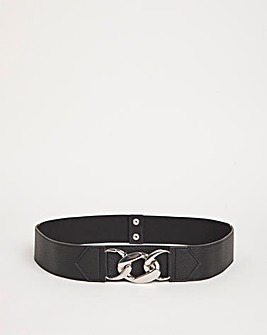 Chunky Buckle Waist Stretch Belt