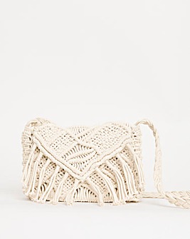 Macrame Crossbody Bag