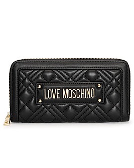 Love Moschino Quilted II Zip Around Wallet