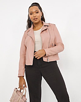 blush pink jacket plus size