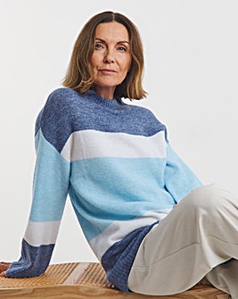 Blue Colour Block Tunic