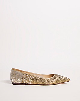 Ombre Sparkle Pointed Shoe E Fit