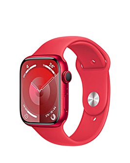 Apple Watch Series 9 GPS 45mm (PRODUCT)RED Aluminium Case with Sport Band - S/M