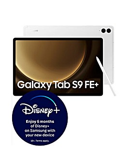 Samsung Galaxy Tab S9 FE+ 12.4in 128GB WiFi Tablet - Silver