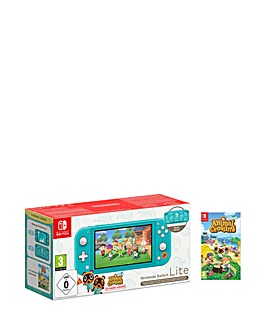 Nintendo Switch Lite Turquoise Console + Animal Crossing - Timmy & Tommy Edition