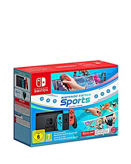 Nintendo Switch Neon Console plus Switch Sports + 3 Months Online Membership