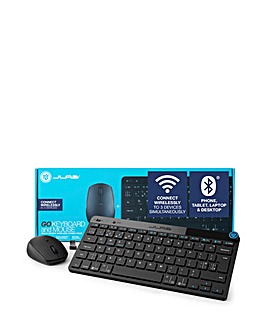 JLAB Go Wireless Multi Device Compact Keyboard and Mouse Bundle