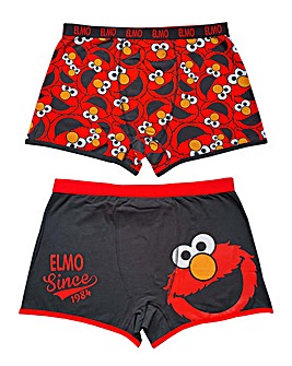 Mens 2pk Elmo Boxers