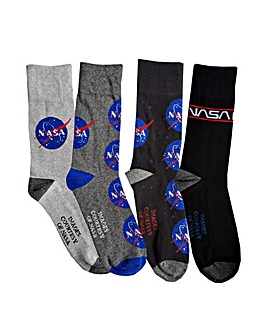 Mens 4pk NASA Socks