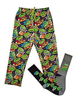 Turtles Loungepant & 2pk Sock
