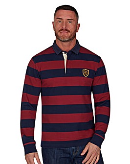Raging Bull - Long Sleeve Hooped RB Rugby - Claret