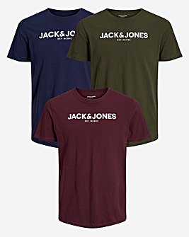 Jack & Jones Bank 3 Pack T-Shirts