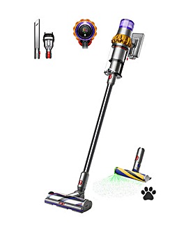Dyson V15 Detect Absolute Cordless Vacuum Cleaner, Yellow/Nickel