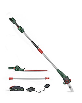 Webb 20V Cordless Reach Trimmer & Pruner attachment (2AH Battery & Charger)