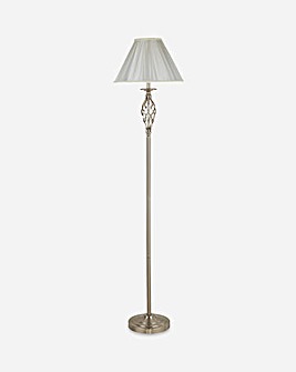 Silver Satin Touch Floor Lamp