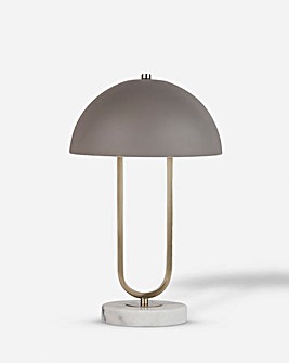 Grey Dome Table Lamp