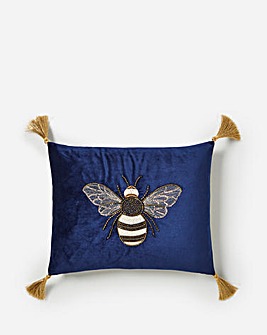 Julipa Embroidered Bee Cushion