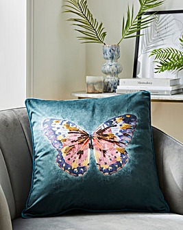 Julipa Embroidered Butterfly Cushion