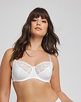Figleaves Curve Artistry Embroidery Underwire Quarter Pad Balcony Bra