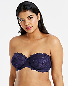 navy blue strapless bra