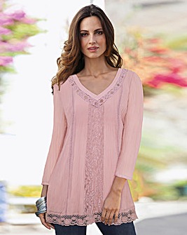 Together Lace Trim Tunic