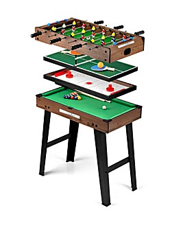 4 in 1 Stand Up Games Table - Dark Brown