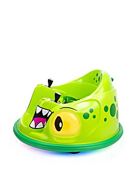 Xootz Kids Electric Dinosaur Bumper Car Ride-On - Green