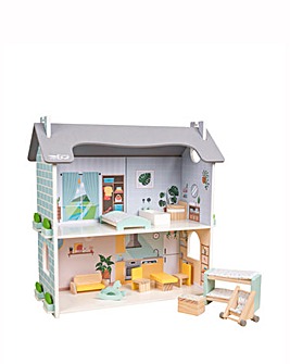 TP Owl & Fox Wooden Dolls House