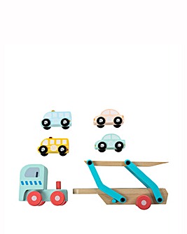 TP Owl & Fox Wooden Car Transporter