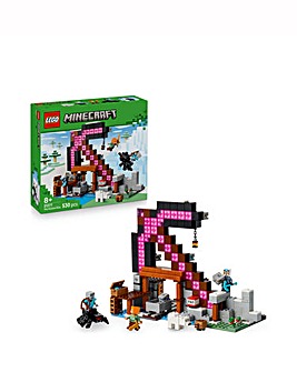 LEGO Minecraft The Pickaxe Mine Gamer-Room Decor, Axe Building Toy 21277