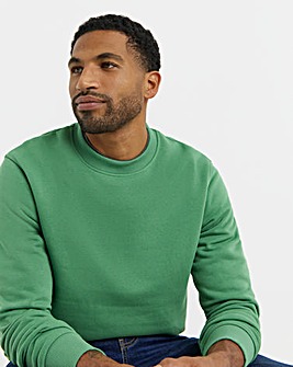 Crew Neck Sweatshirt Long- Green