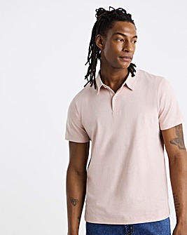 Marl Jersey Polo Shirt Long