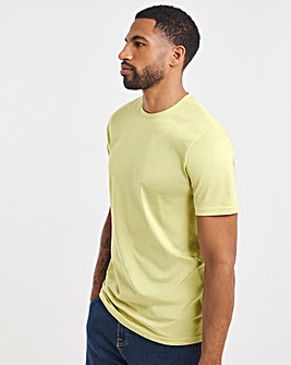 Pure Cotton Crew Neck T-Shirt Long