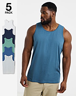 5 Pack Multi Vests Long