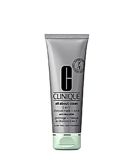 Clinique All About Clean 2-In-1 Charcoal Mask + Scrub 100 ml
