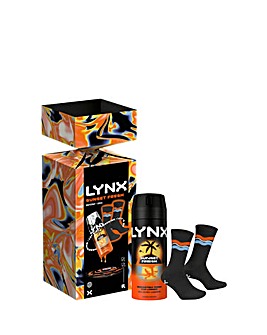 Lynx Bodyspray + Socks Sunset Fresh Cracker Gift Set