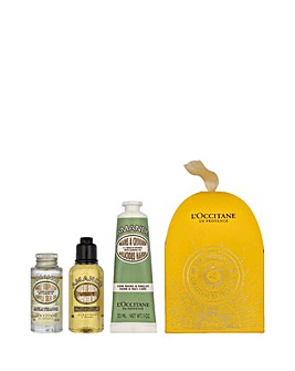 L'Occitane Almond Bathing and Nail Care 3 piece Gift Set