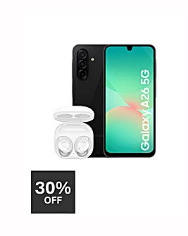 Samsung Galaxy A26 5G Black & Buds FE Bundle