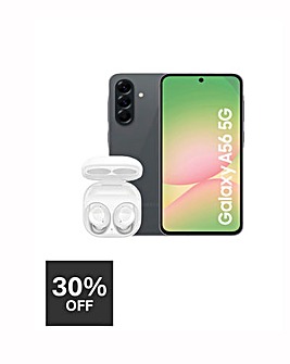 Samsung Galaxy A56 5G Awesome Graphite & Buds FE Bundle