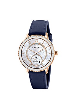 Radley Series 57 AMOLED Leather Silicone Strap Smart Watch - Ink