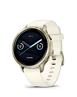 Garmin Venu 4 41mm GPS Smart Watch - Lunar Gold/Bone