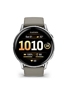 Garmin Venu 4 45mm GPS Smart Watch - Silver/Grey