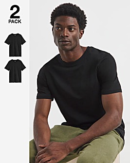2 Pack T-Shirts- Black