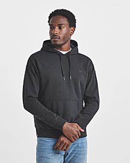 Union Garment Dyed Relaxed Hoodie-Black