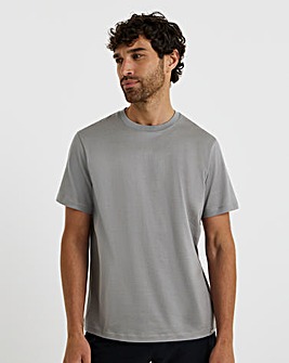Folio Mercerised Supima Cotton T-Shirt-Grey